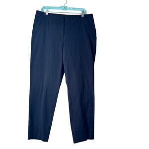 Talbots Black Dress Trouser Pants Womens Size 14 Button Zip Closure